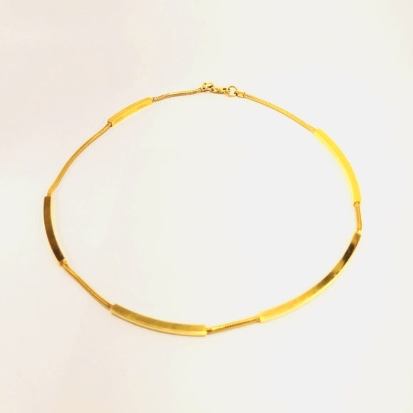 Vita Fede Elegant 14k Gold-Plated Necklace New